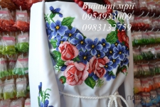 Сорочка "Фіалки з трояндами"